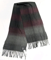 New LONDON FOG Burgundy Scarf Made in Germany - 12" x 65" Long