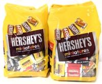 2 New HERSHEY'S Miniatures Assortment - 647g ea | BB 01/2026