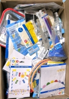 Big Box of Brand New Birthday Goodies: Balloons, Garland, Lawn Decorations, Plates, Hats, Candles + More!