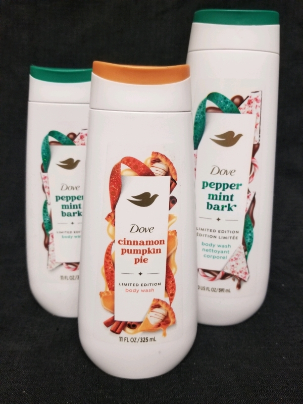 3 new bottles of Dove Body wash