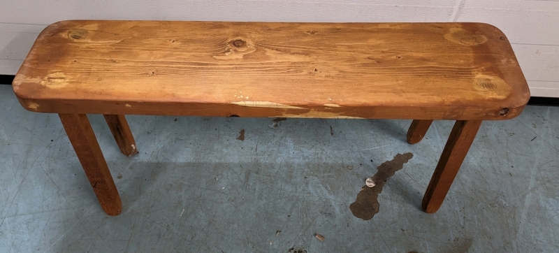 Wooden Foyer Bench