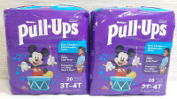 2 Packs of Huggies Pull-Ups 3T-4T, 20 Count in Each Pack (40 in Total)