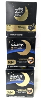 4 New Size S (4-10 Pant Size) ALWAYS ZZZ Overnight Disposable Underwear : 7 Lightly Scented Underwear per Pack