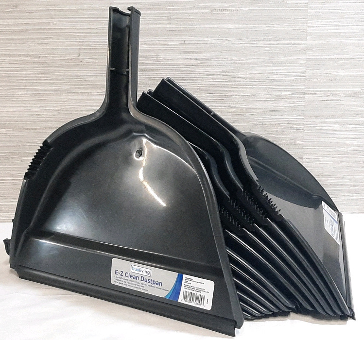 12 New TrueLiving E-Z Clean Dustpans