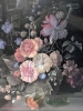 Gorgeous Framed FLORAL GLORY Floral Still Life Print with Sneaky Snail - 17.5" x 21.75" - 2