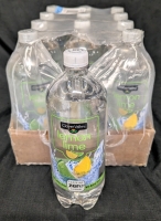 12 New: Lemon Lime Flavoured Sparkling Water - 1L per Bottle