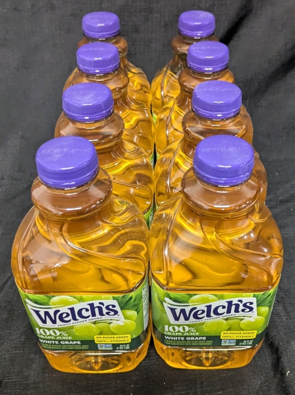 8 New: Welch's 100% White Grape Juice - 1.89L