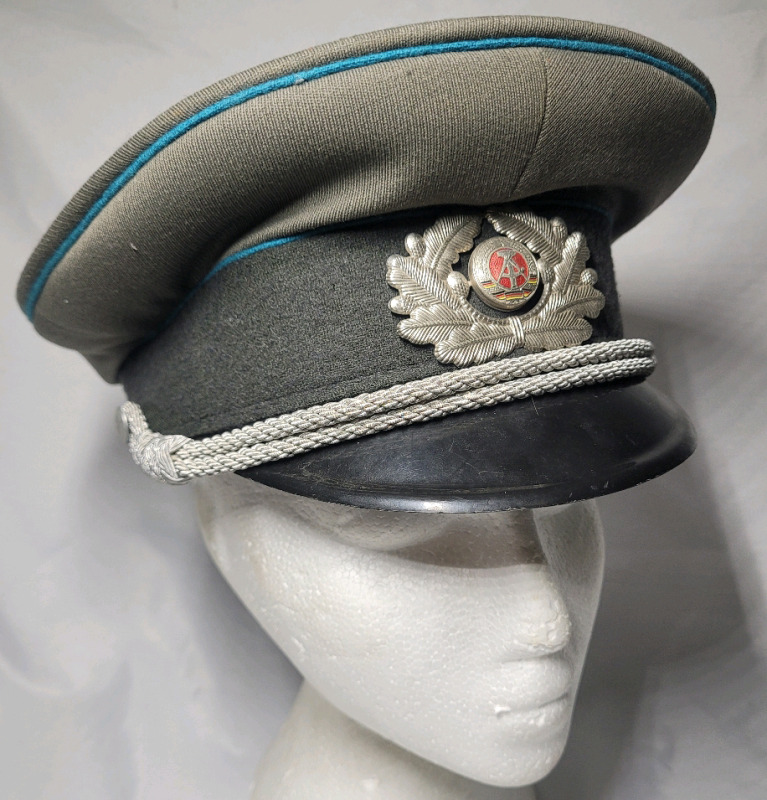 East German Post War NVA Military Peak Cap - Excellent Pre-owned Condition
