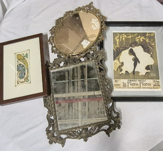 Vintage Framed Mirrors & Prints