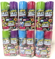 6 New SCENTOS Scented Silly Streamers 2-Packs : Green Apple + Grape & Blueberry + Watermelon| 170g per Pack | Over $60 Retail Value