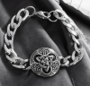 New Stainless Steel Celtic Knot Bracelet Lobster Clasp 8 Inches