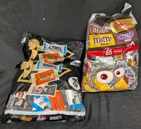 3 New Packs Chocolates - Twix, Chocolate and Peanut M&Ms, Snickers - Minis/Fun Size - Hershey's Cookies n Creme, Reece's White Ghost, KitKat White Creme
