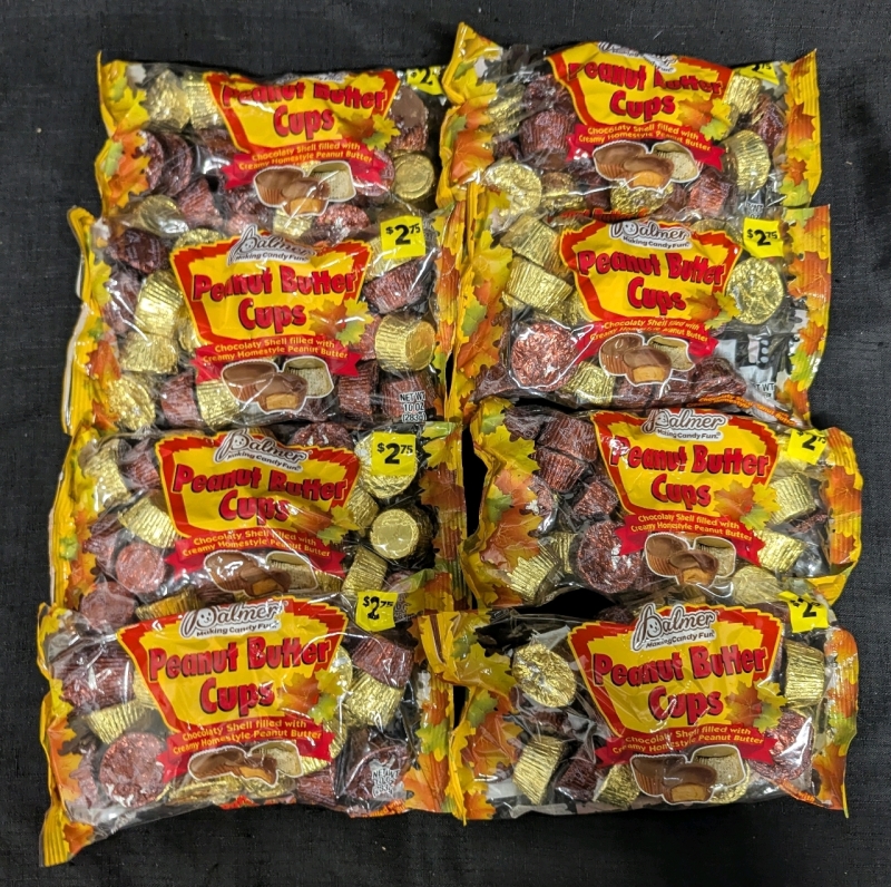 8 New: Palmer's Peanut Butter Cup Packs - 283g Per Pack - No BB Date