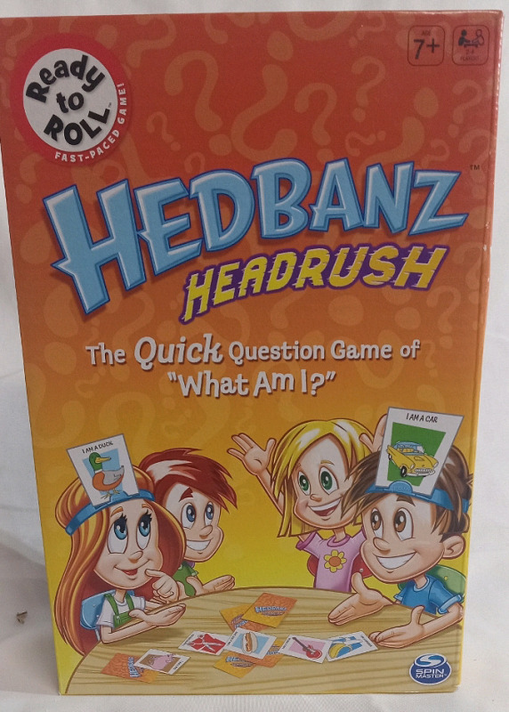 New | Headbands Headrush | The Quick Question Game Of What Am I | Ages 7+ & 2-4 Players
