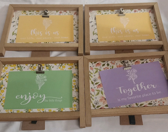 4 New | Floral Wooden Picture Fames