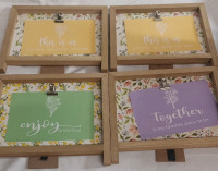4 New | Floral Wooden Picture Fames