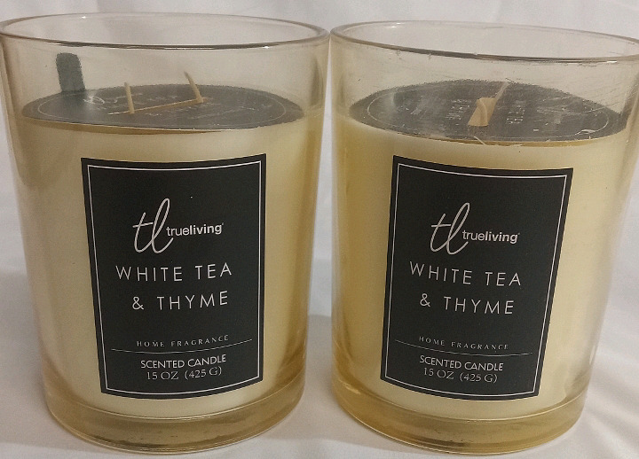 2 New | White Tea & Thyme Scented Candles | Both 425g