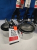 New | Assorted Kitchen Lot Includes; ( 6 ) Pack Round Containers ( 3 ) Pasta Strainers & ( 2 ) 3pc Biscuit Cutters - 2