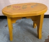 Child's Wicker Chair and Wooden Footrest. - 9