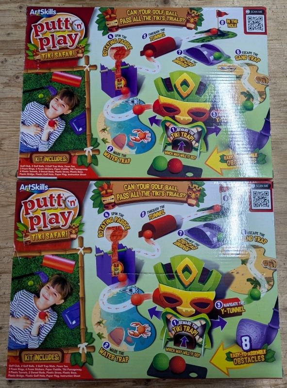2 New: Putt n Play Tiki Safari - Mini Putt Kit