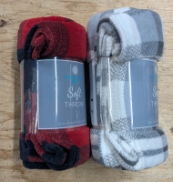 2 New: Soft Throws - 50" x 60"