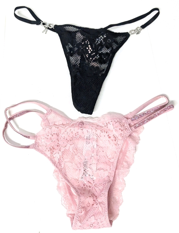 2 New Size Small VICTORIA'S SECRET Lace Thong Underwear