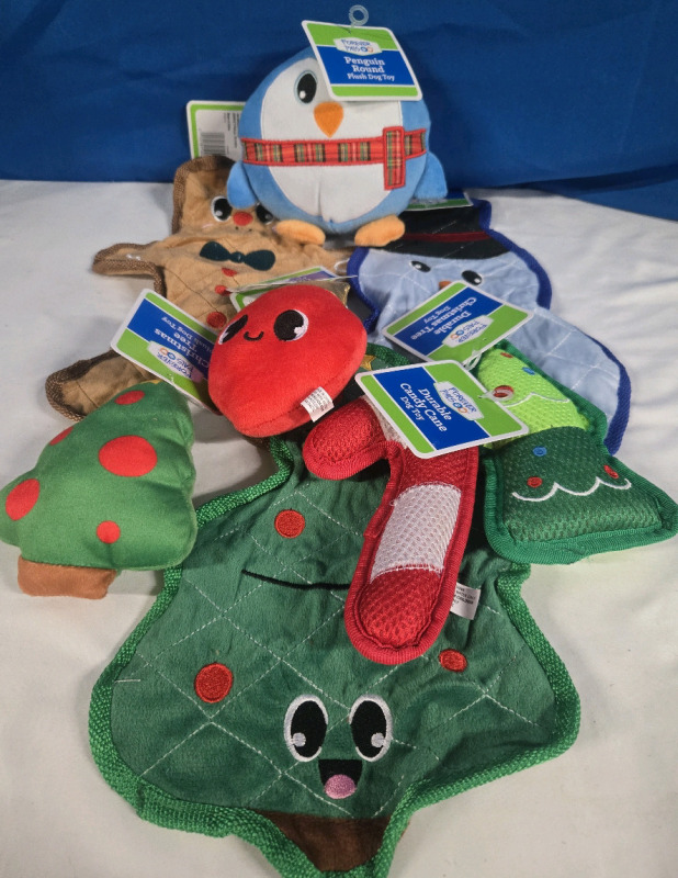 9 New | Assorted Plush Dog Toys Lot