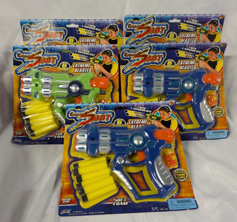 5 New Cyber Shot Extreme Blasters.