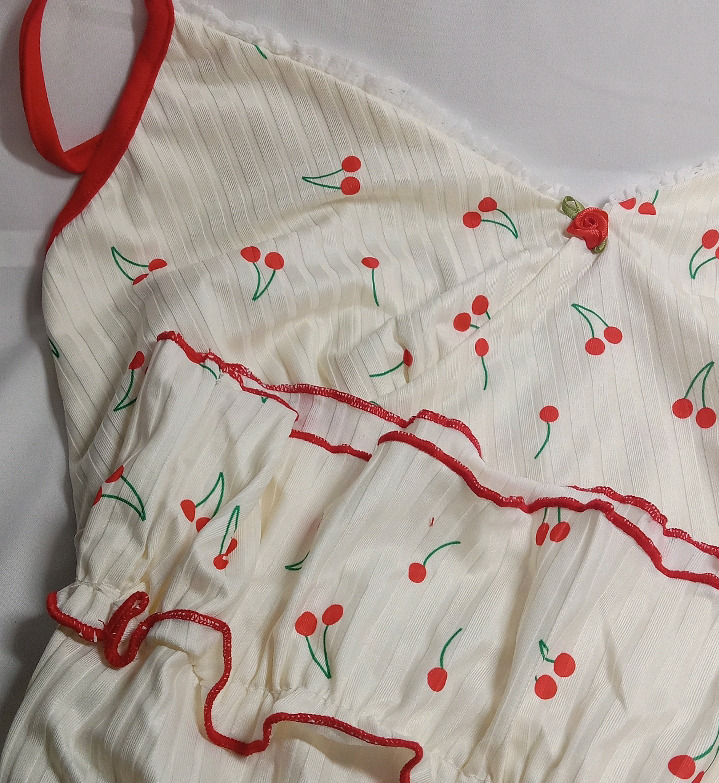 New | Size XL Women's Tank Dress w/ Cherry Design