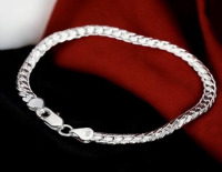 925 Stamped Elegant Bracelet Lobster Clasp 8 Inches