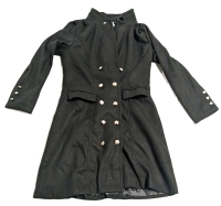 New Size Small Men's FLEX SUPPLY Long Lined Military-Style Peacoat