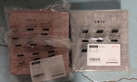 2 As New, As Is: Songmics Storage Cubes - Grey and Pink - 28.5cm x 27.7cm x 11cm