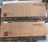 2 As New, As Is: Vasagle by Songmics Cabinets - BBK371W01 - LSC092B01