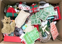 Huge Lot of New Christmas Holiday Ornaments | Box Measures 13" x 18" x 11.75"