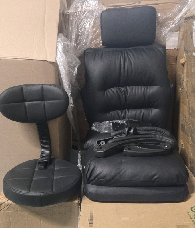 2 As New | ( 1 )Comfy Rolling Home Office Chair & ( 1 ) Bartool