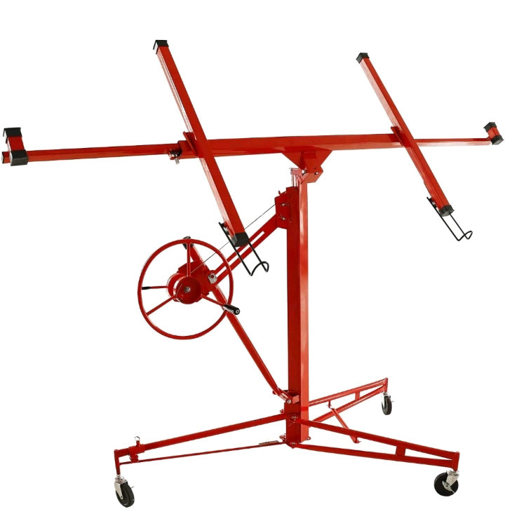 As New | 11FT Drywall Lifter Panel Hoist Dry Wall Rolling Caster Lifter Construction Tool | * Retails $600+ *