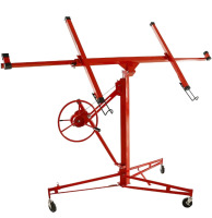 As New | 11FT Drywall Lifter Panel Hoist Dry Wall Rolling Caster Lifter Construction Tool | * Retails $600+ *