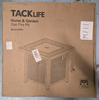 As New | Tacklife Home & Garden Gas Fire Pit / Fire Table Model# GFP01 |* Retails $100+ *