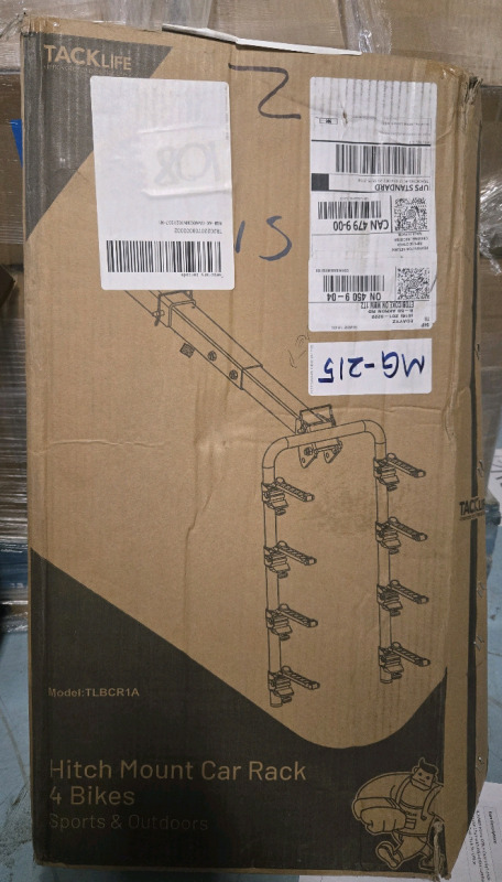 As New | Tacklife Hitch Mount Car Rack | Fits 4 Bikes Model# TLBCR1A
