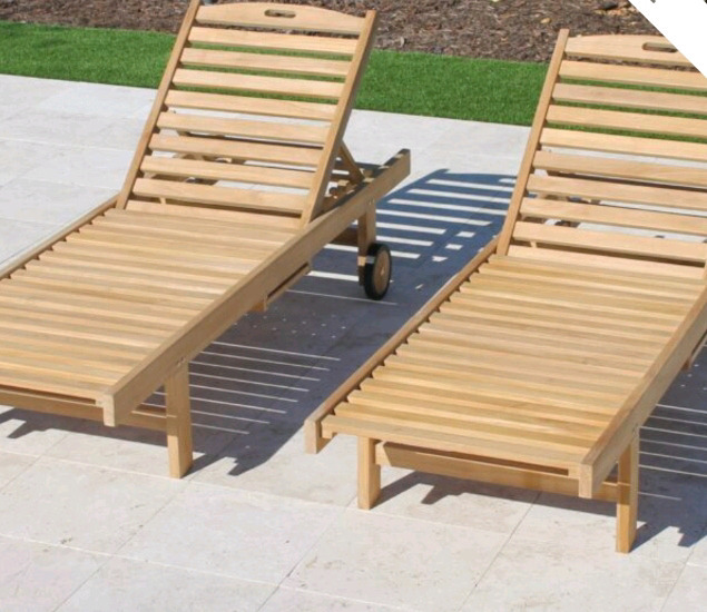 2 As New | Link Life Teak Loungers Made W/ Indonesian Legal Wood | RETAILS $1500! *