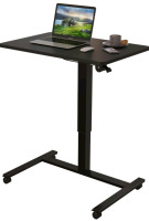 As New | Linklife Black Height Adjustable Mobile Pneumatic Standing Desk | 28" Long