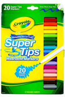 New | 20pk Crayola Super Tips Washable Markers