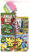 Hasbro Mouse Trap & Jingle Bell Pong Game + Tie Dye Cow Fidget Pooper Purse & New PICTIONARY AIR 2 Game Where You Draw in the Air!