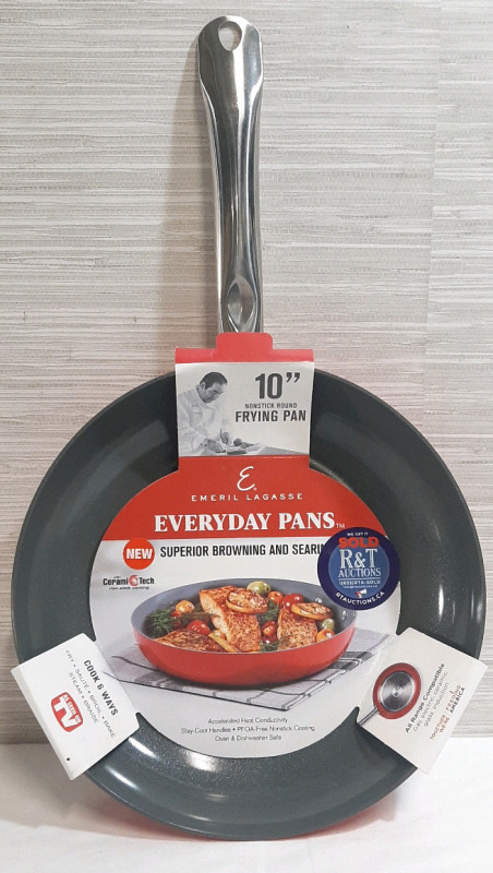 New Res Emeril Lagasse Everyday Pans 10" Nonstick Round Frying Pan