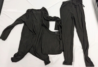 New Small Women's 3 Piece Set. Shawl, Crop Top and Pants.