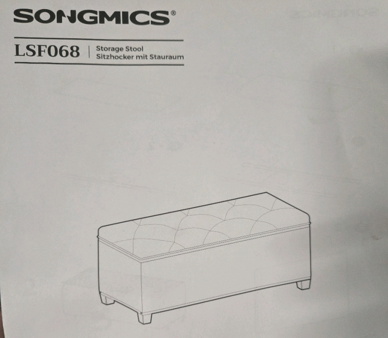 As New | Songmics Storage Stool model LSF068