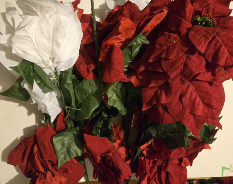 10+ New | Faux Poinsettia Decor | Perfect For Decorative Vases