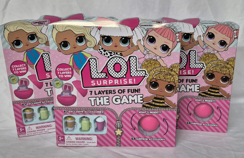 3 New Kid's L.O.L. Surprise 7 Layers of Fun! THE GAME