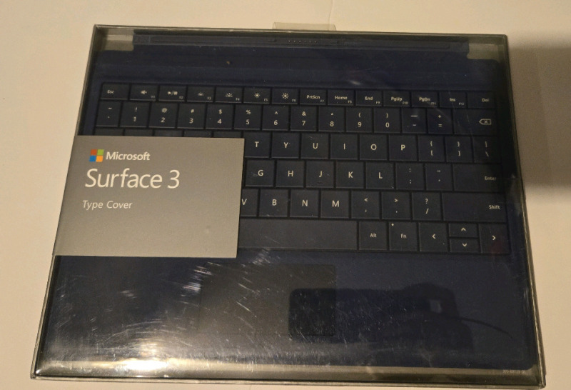 New | Microsoft Surface 3 Type Cover Blue | * Retails $150+ * Not Tested *