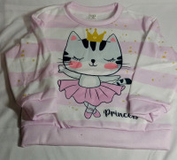 New | Size 5y Kid's Kitty Princess Crew Neck